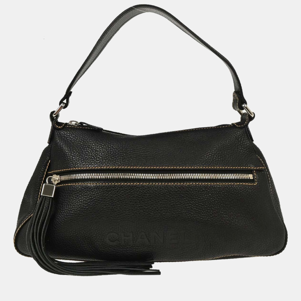 Chanel Black Calfskin Handbag Chanel Black Calfskin Handbag