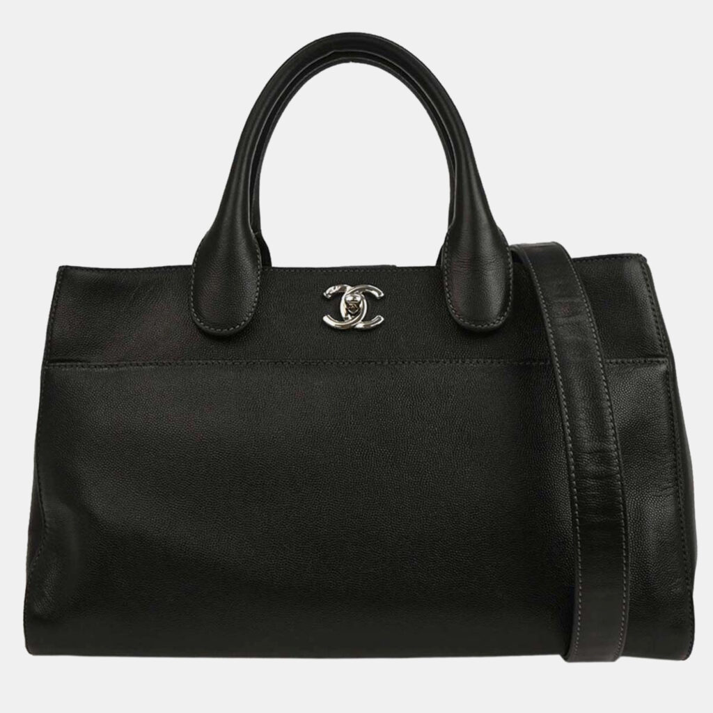 Chanel Black Calfskin Executive Cerf Tote Handbag Chanel Black Calfskin Executive Cerf Tote Handbag
