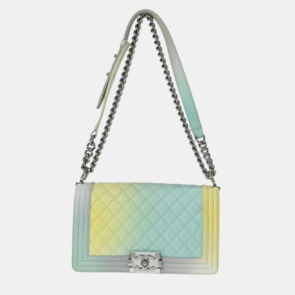 Boy Chanel Pastel Color Calfskin Medium Shoulder Bag Boy Chanel Pastel Color Calfskin Medium Shoulder Bag