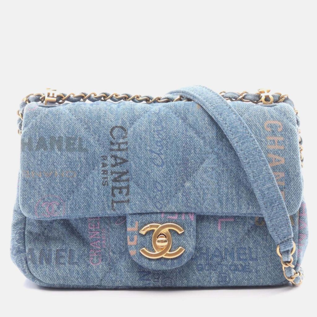 Chanel Flap Blue Denim Shoulder Bag