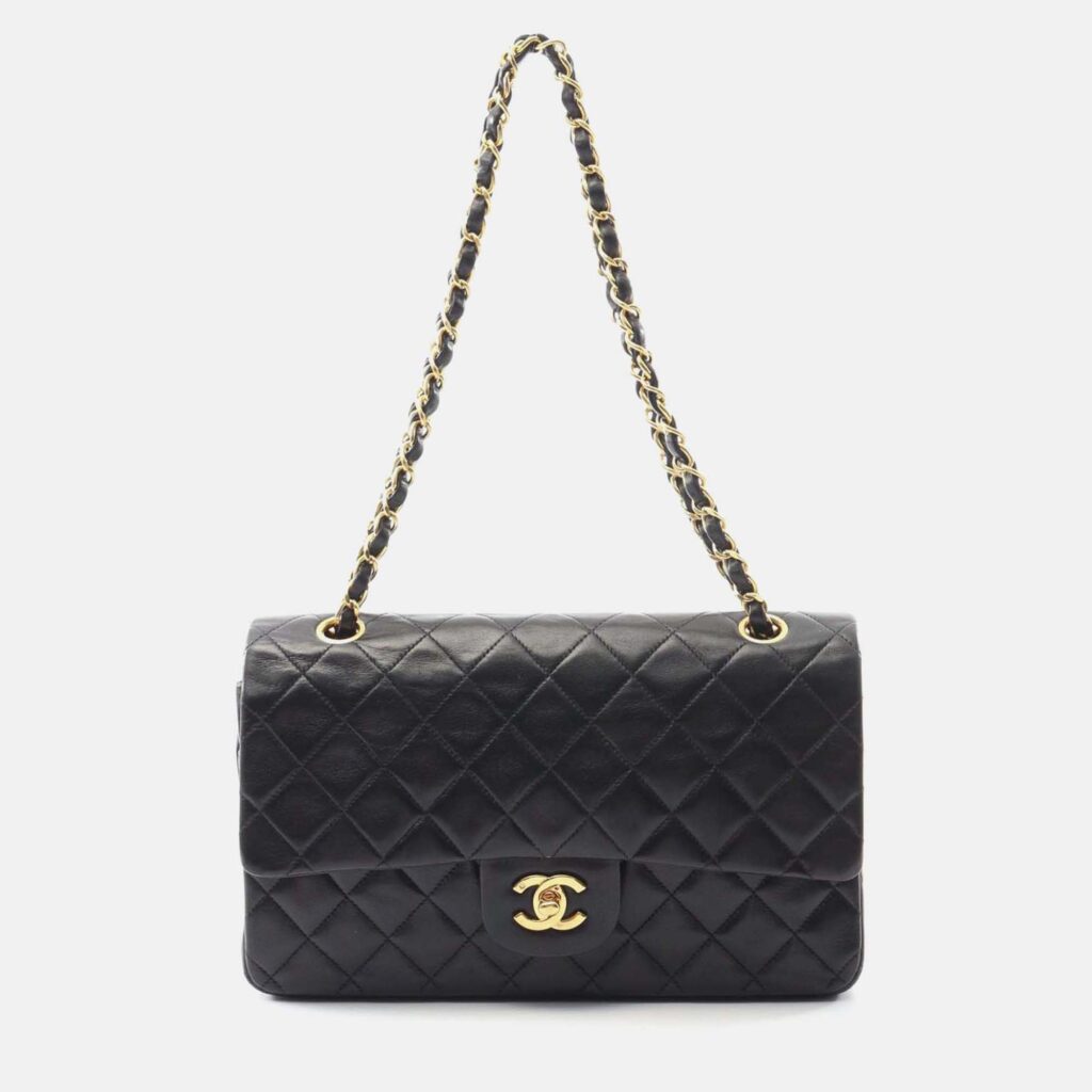 Chanel Classic Double Flap Medium Leather Shoulder Bag Chanel Classic Double Flap Medium Leather Shoulder Bag