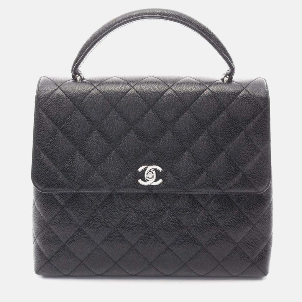 Chanel Kelly Black Leather Top Handle Bag Chanel Kelly Black Leather Top Handle Bag