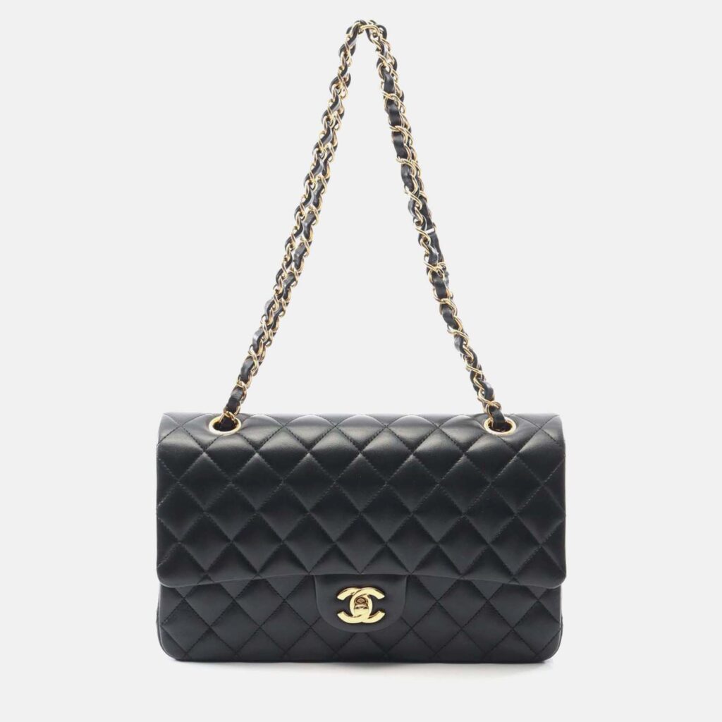 Chanel Classic Double Flap Medium Leather Shoulder Bag Chanel Classic Double Flap Medium Leather Shoulder Bag