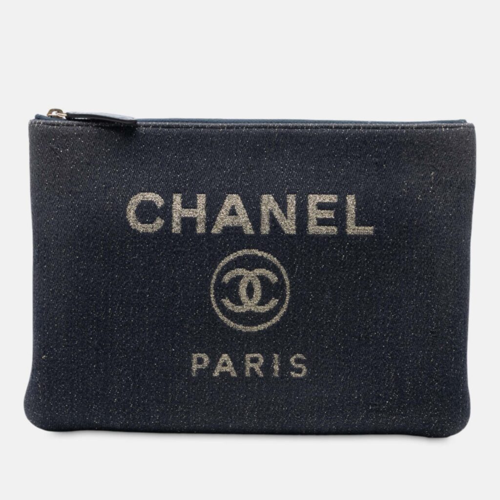 Chanel Medium Denim Deauville O Case Clutch