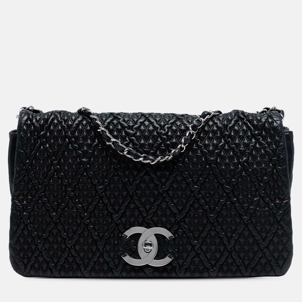 luxury-women-chanel-used-handbags-p1244922-005.jpg Chanel CC Quilted Astrakhan Flap