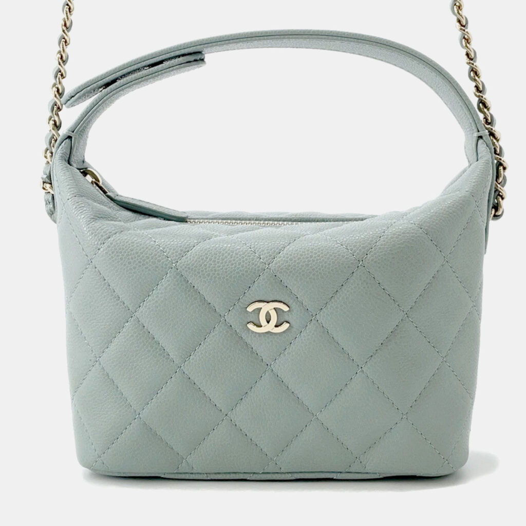 Chanel Hobo Chain shoulder Mint Blue Caviar Leather Chanel Hobo Chain shoulder Mint Blue Caviar Leather