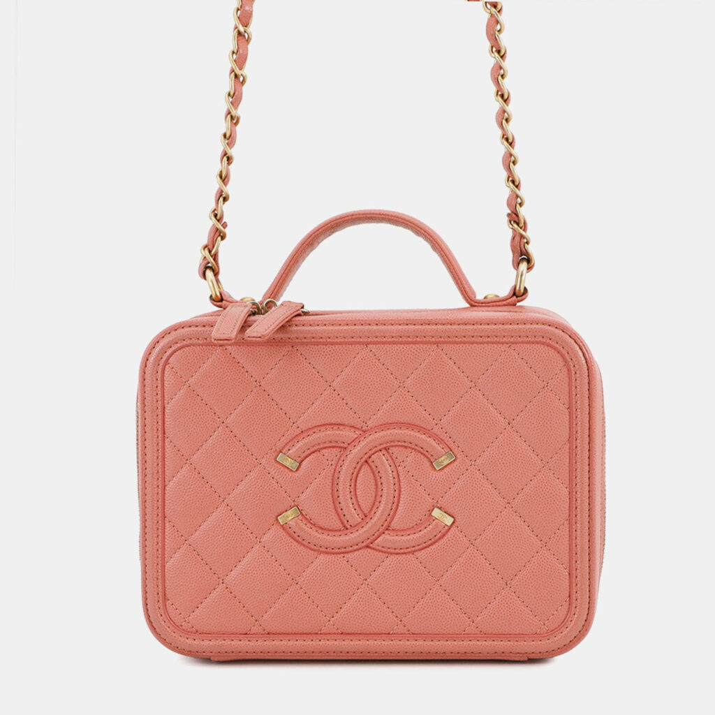 Chanel Ccfiligree 2Wayshoulder Bag Pink Caviar Leather Chanel Ccfiligree 2Wayshoulder Bag Pink Caviar Leather