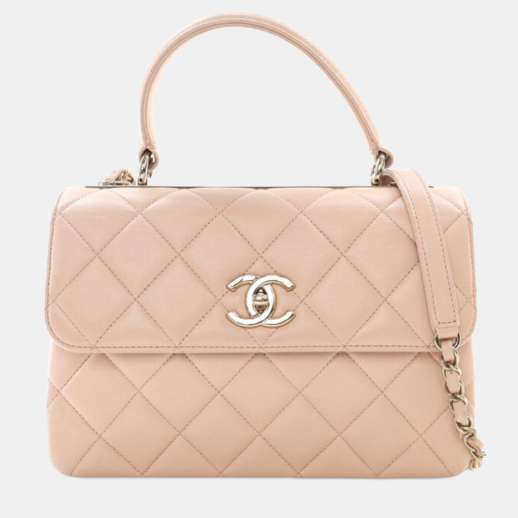 Chanel Beige Small Quilted Lambskin Trendy CC Flap Chanel Beige Small Quilted Lambskin Trendy CC Flap
