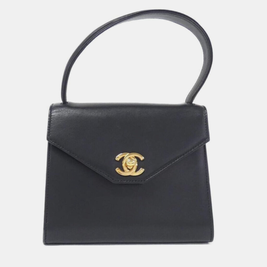 Chanel Black Leather Handbag