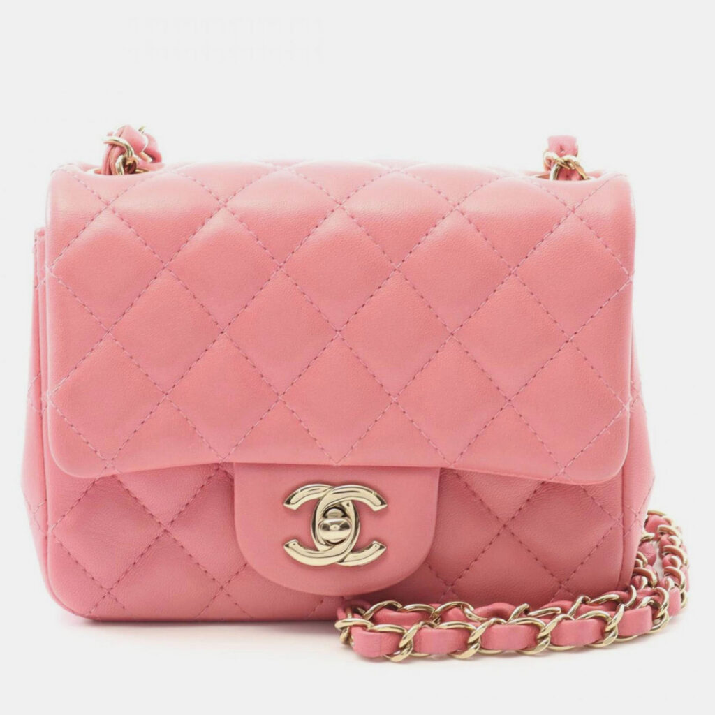Chanel Mini Matelasse Shoulder Bag Lambskin (Sheepskin) Pink Chanel Mini Matelasse Shoulder Bag Lambskin (Sheepskin) Pink