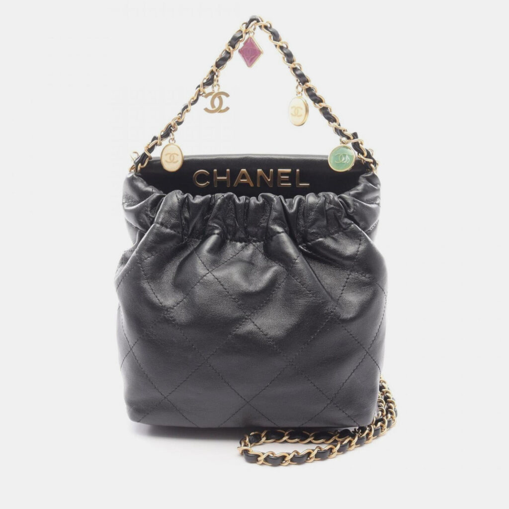 Chanel Shoulder Bag Leather Black Chanel Shoulder Bag Leather Black