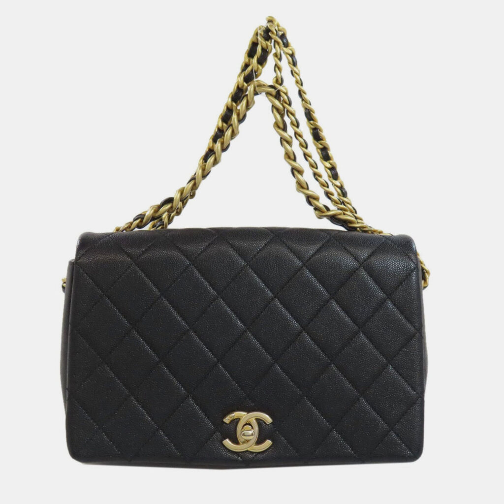 Chanel Matelasse Shoulder Bag Grained Calfskin Chanel Matelasse Shoulder Bag Grained Calfskin