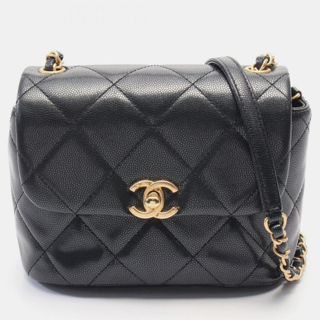 Chanel Shoulder Bag Calfskin (Cowhide) Black Chanel Shoulder Bag Calfskin (Cowhide) Black