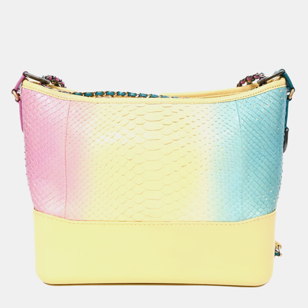 Chanel Cruise 2019 Multicolour Rainbow Python Medium Gabrielle Bag Chanel Cruise 2019 Multicolour Rainbow Python Medium Gabrielle Bag