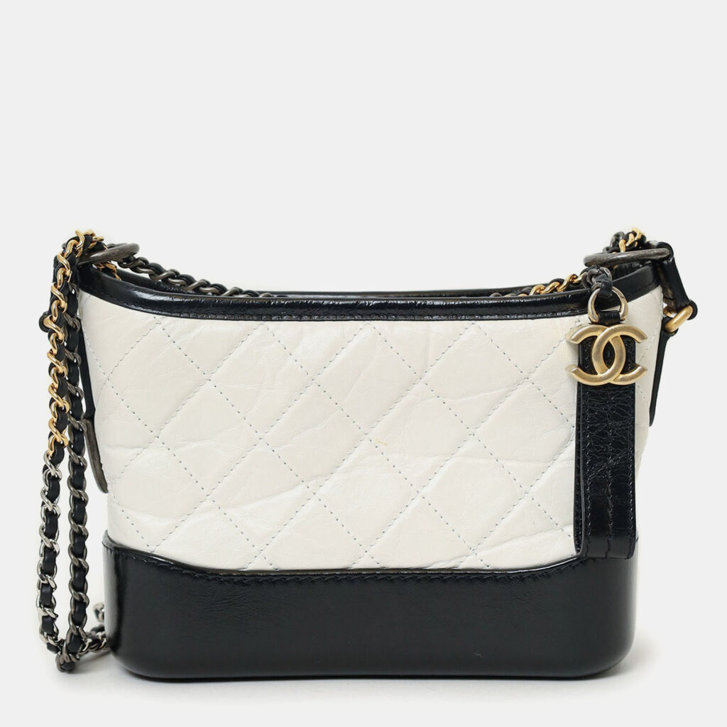 Chanel 2018 Black/White Lambskin Leather Small Gabrielle Bag Chanel 2018 Black/White Lambskin Leather Small Gabrielle Bag