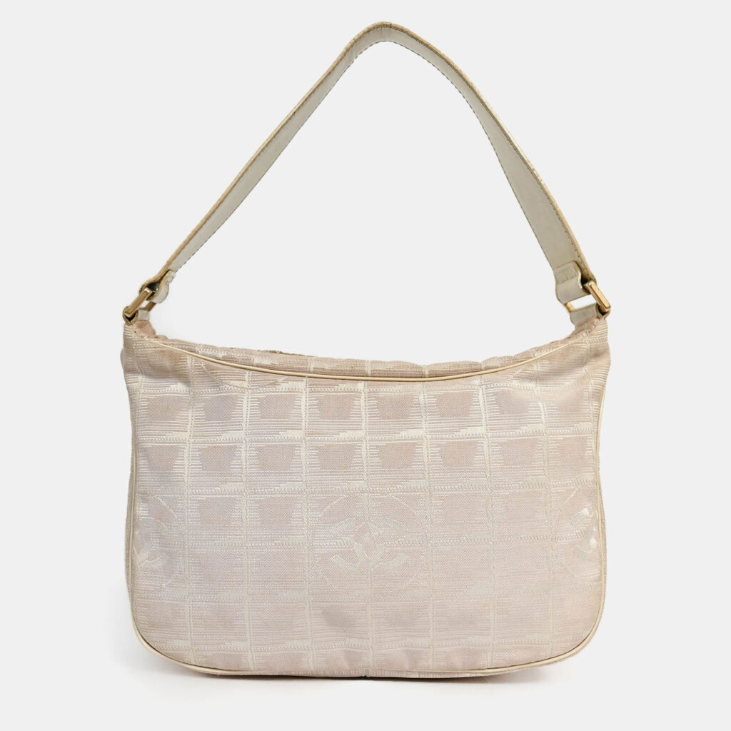 luxury-women-chanel-used-handbags-p1247869-006.jpg Chanel Pink Nylon Travel Ligne Shoulder Bag