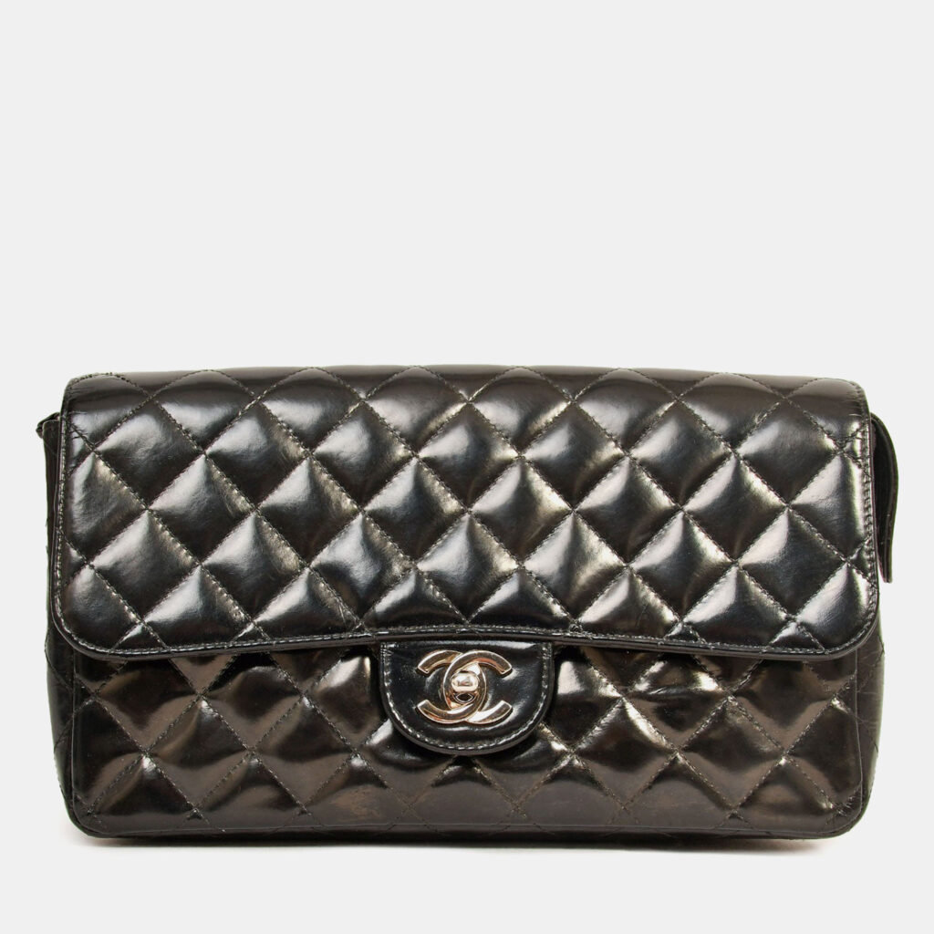 Chanel 1996-7 Black Quilted Leather Flap Zip Backpack (Refurbished)