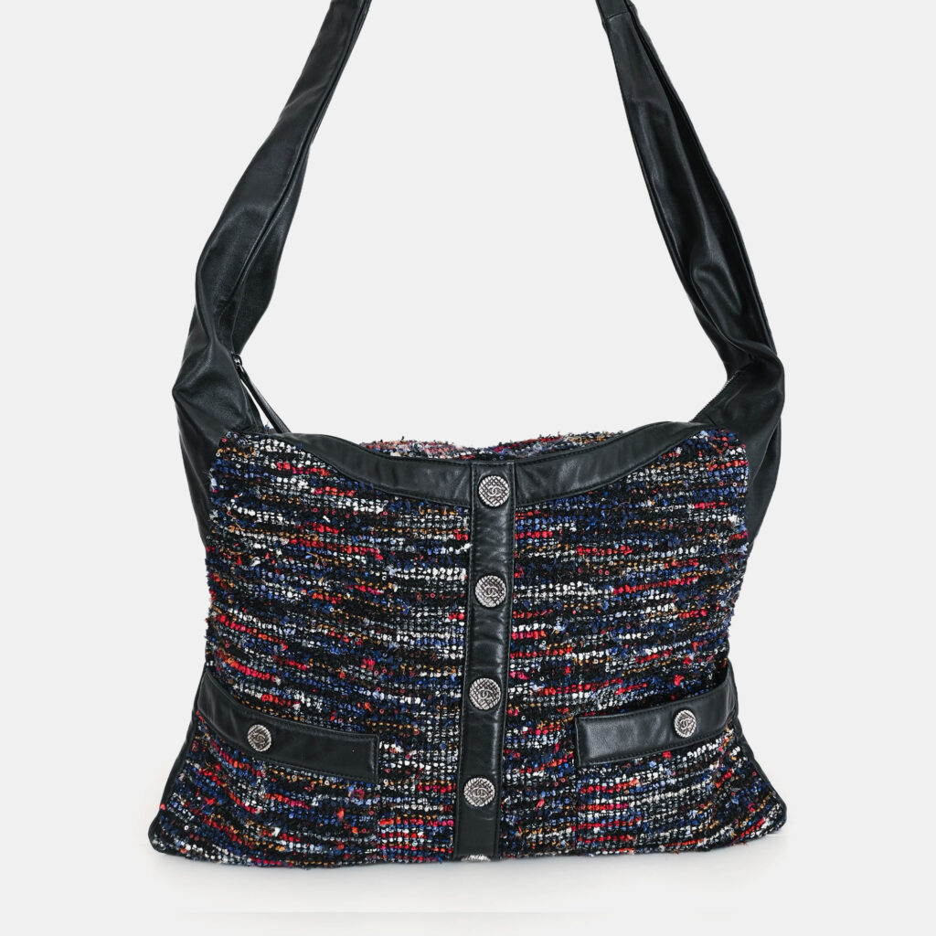Chanel 2015-2016 Tweed Girl Messenger Bag Chanel 2015-2016 Tweed Girl Messenger Bag