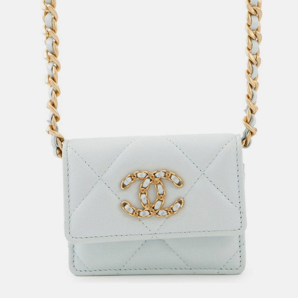 Chanel Chain Wallet 19 Coin Purse Lambskin