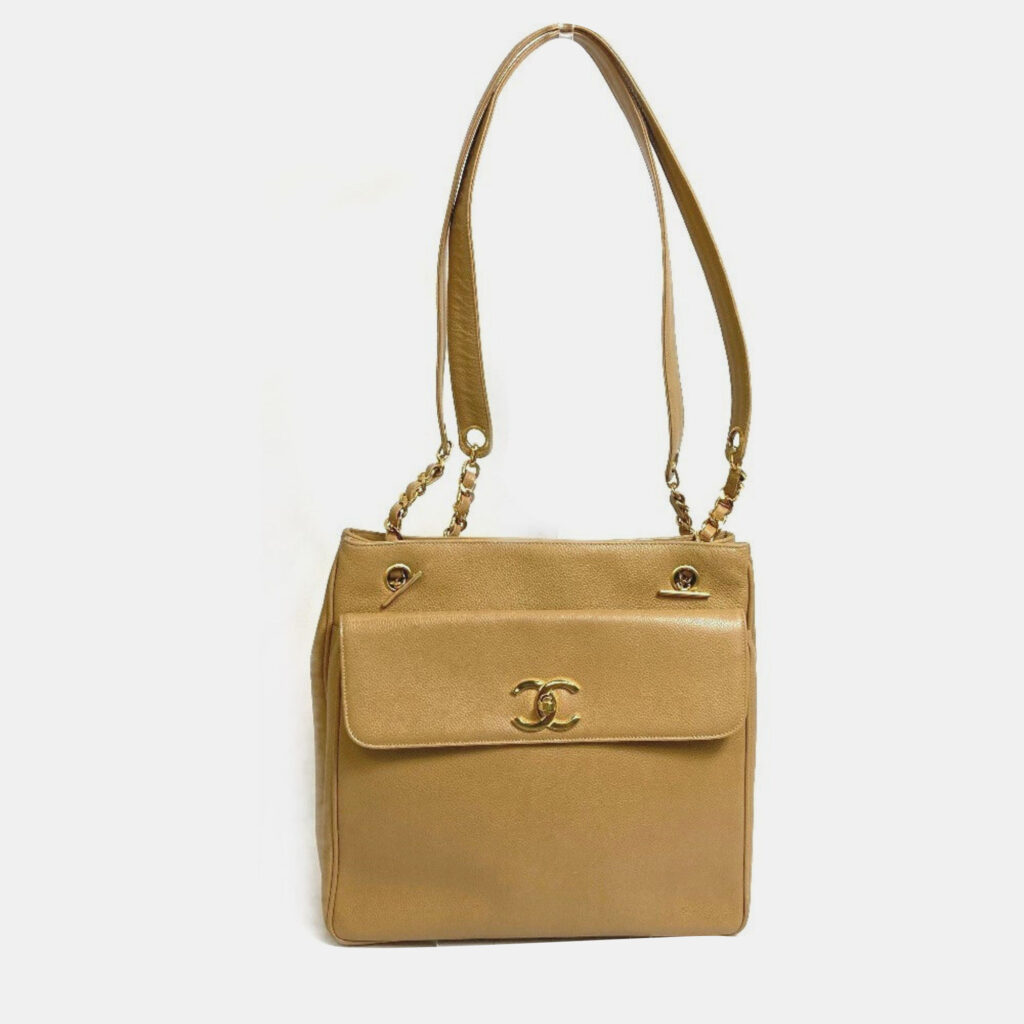 Chanel Cc Mark Bag Shawl Shoulder Bag Beige Chanel Cc Mark Bag Shawl Shoulder Bag Beige