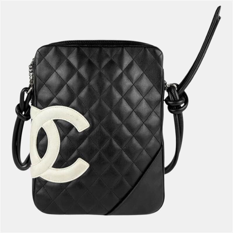 Chanel Shoulder Bag Cambon Line Lambskin Black/White Chanel Shoulder Bag Cambon Line Lambskin Black/White