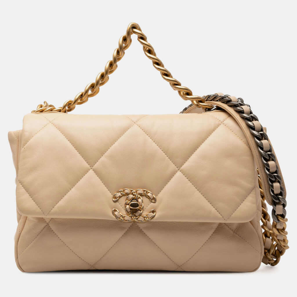 Chanel Brown Large Lambskin 19 Flap Chanel Brown Large Lambskin 19 Flap