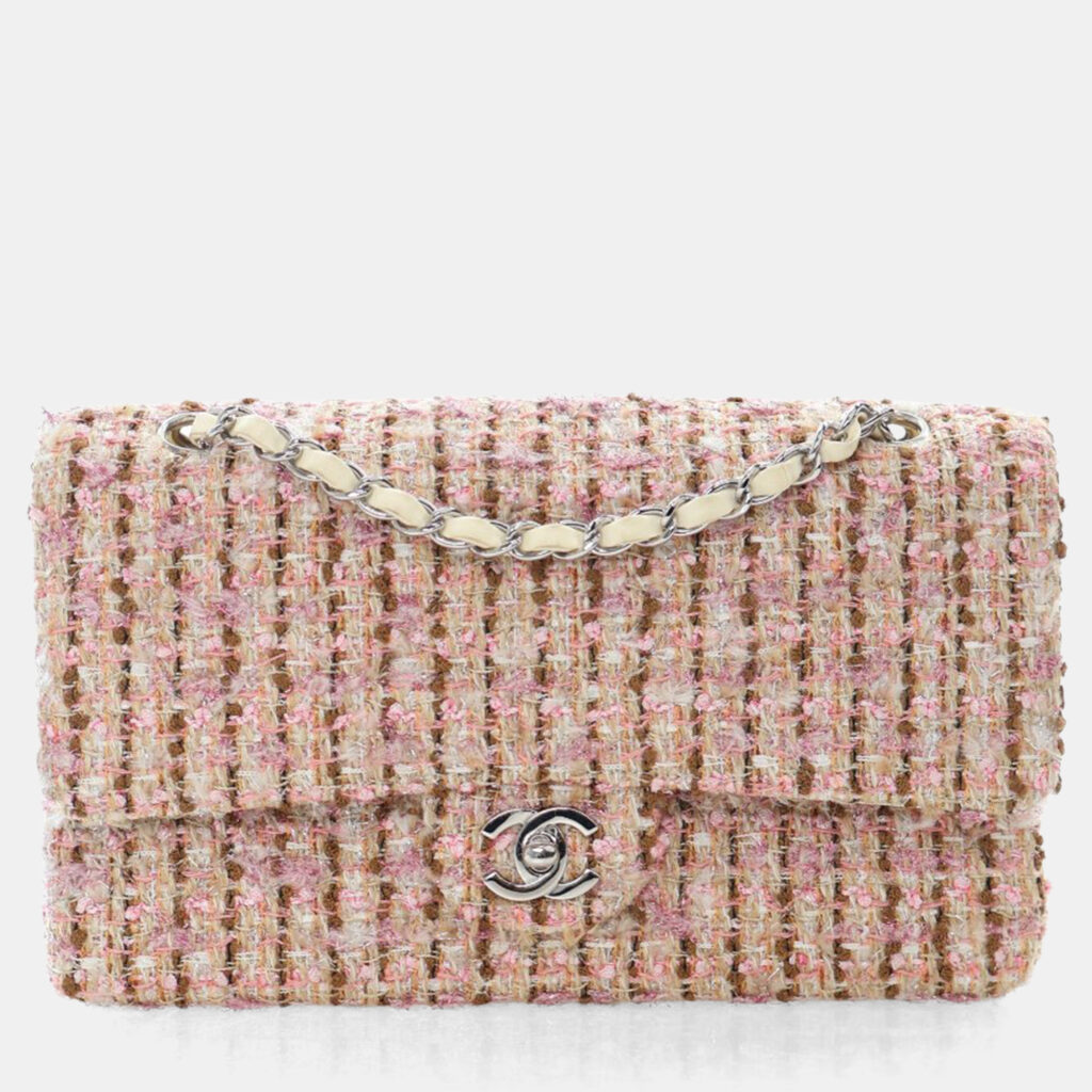Chanel Vintage Medium Tweed Classic Flap Bag