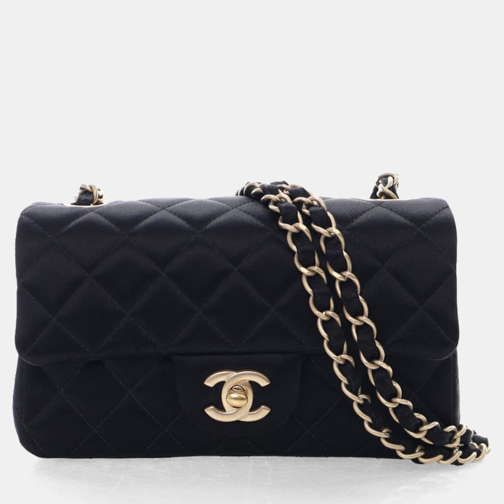 Chanel Mini Satin Rectangular Classic Flap Bag