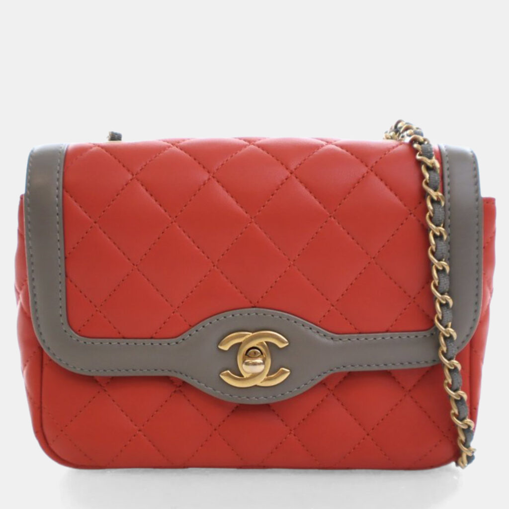 Chanel Mini Lambskin Two-Tone Day Flap Bag Chanel Mini Lambskin Two-Tone Day Flap Bag