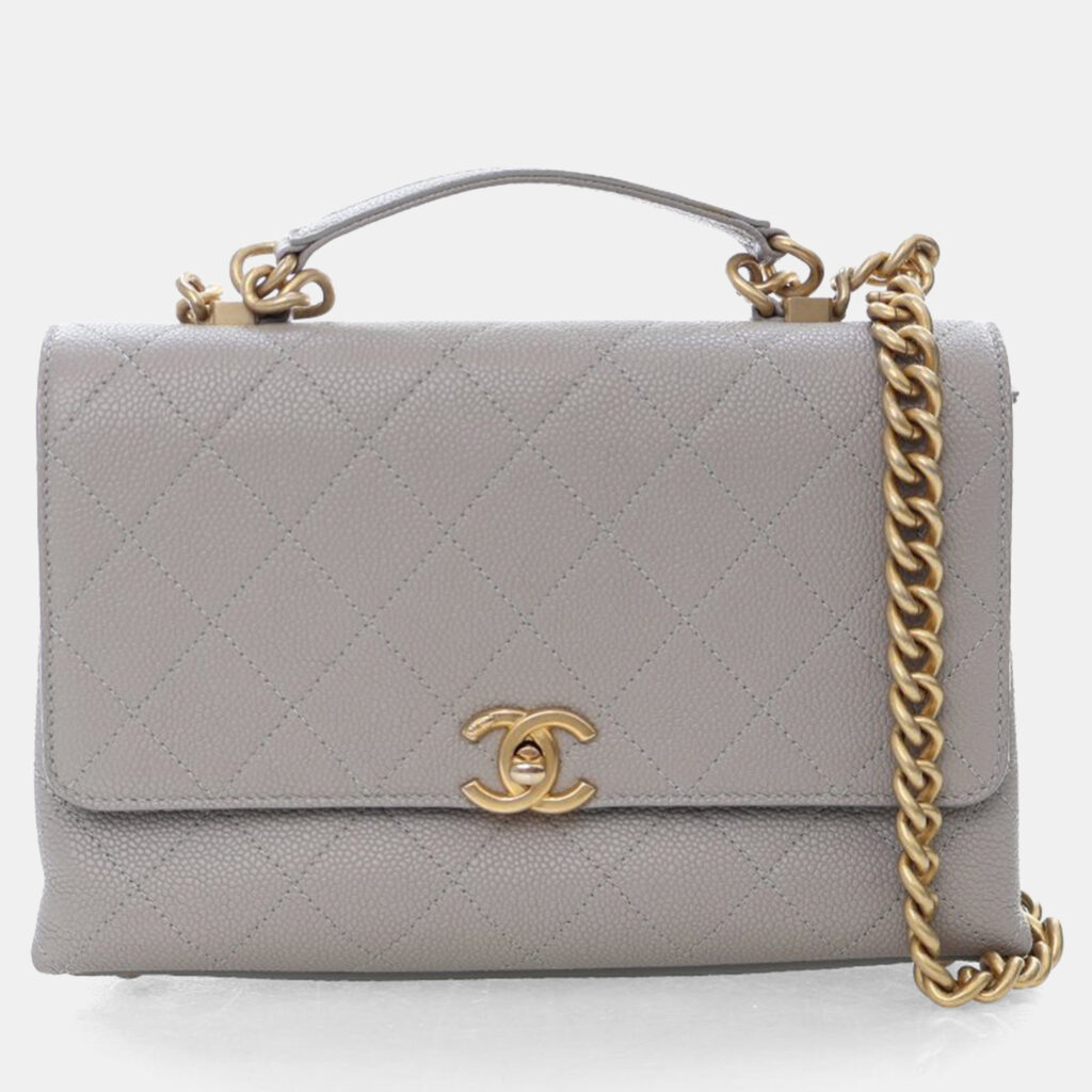 Chanel Grey Caviar City Walk Flap Chanel Grey Caviar City Walk Flap