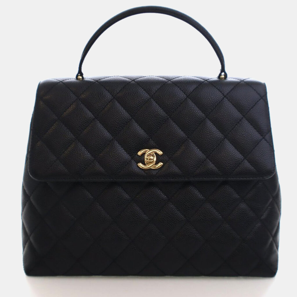 Chanel Vintage Caviar Kelly Top Handle Chanel Vintage Caviar Kelly Top Handle