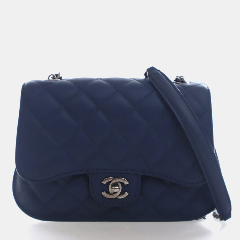 Chanel Lambskin Quilted Messenger Flap Bag