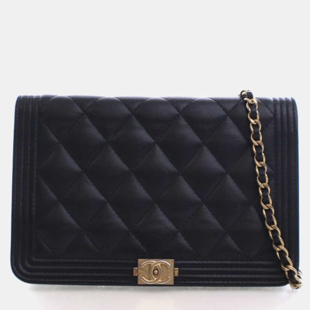 Chanel Caviar Boy Wallet On Chain (WOC) Chanel Caviar Boy Wallet On Chain (WOC)