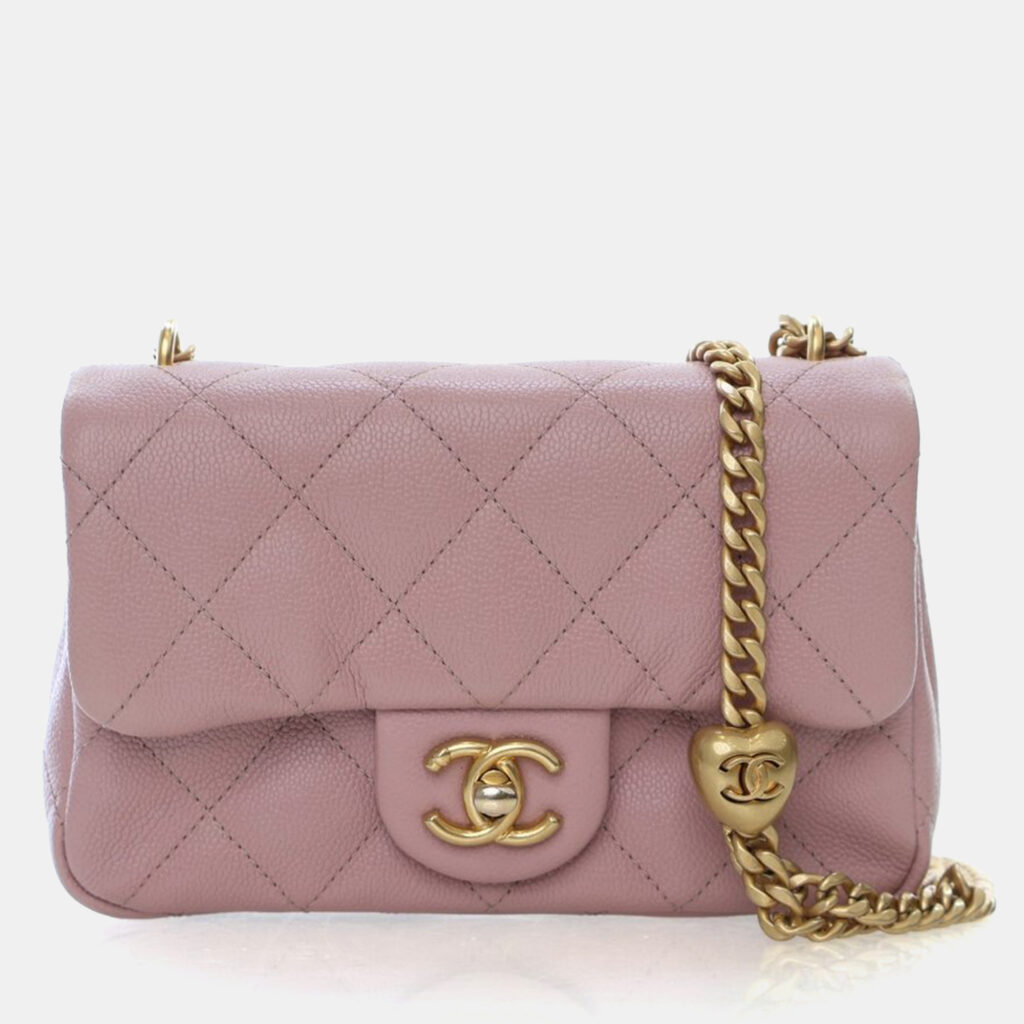 Chanel Mini Caviar Pearl Crush Flap Bag Chanel Mini Caviar Pearl Crush Flap Bag