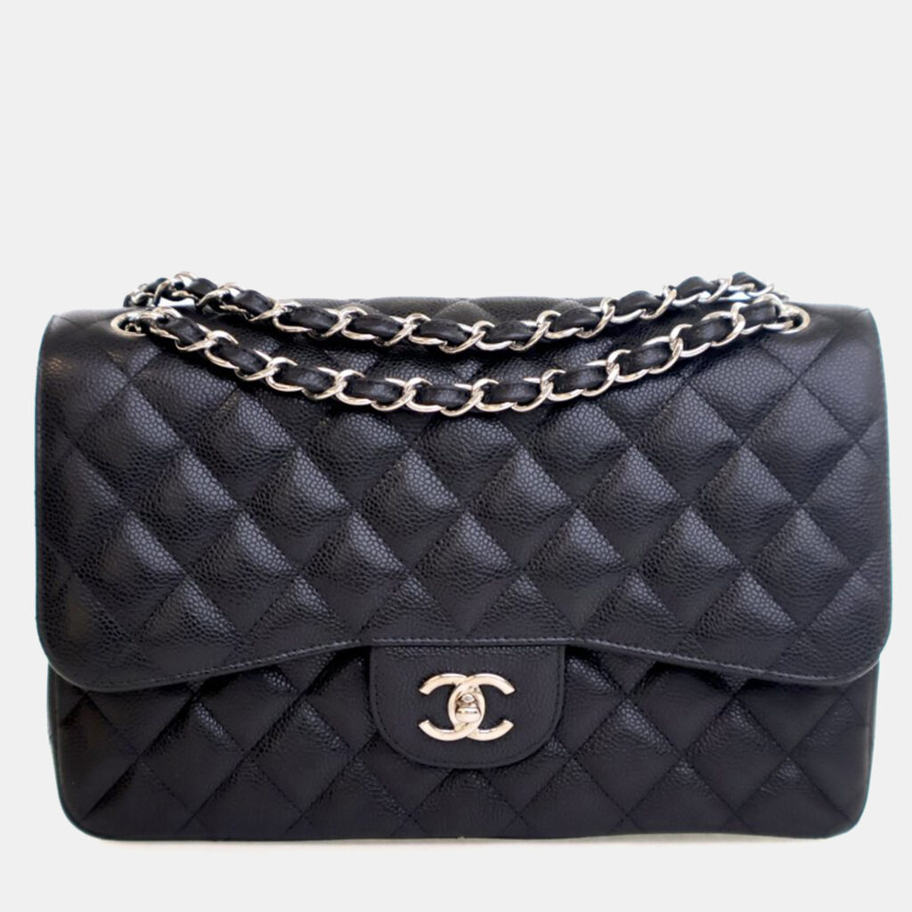 Chanel Jumbo Caviar Classic DoubleFlap Bag Chanel Jumbo Caviar Classic DoubleFlap Bag