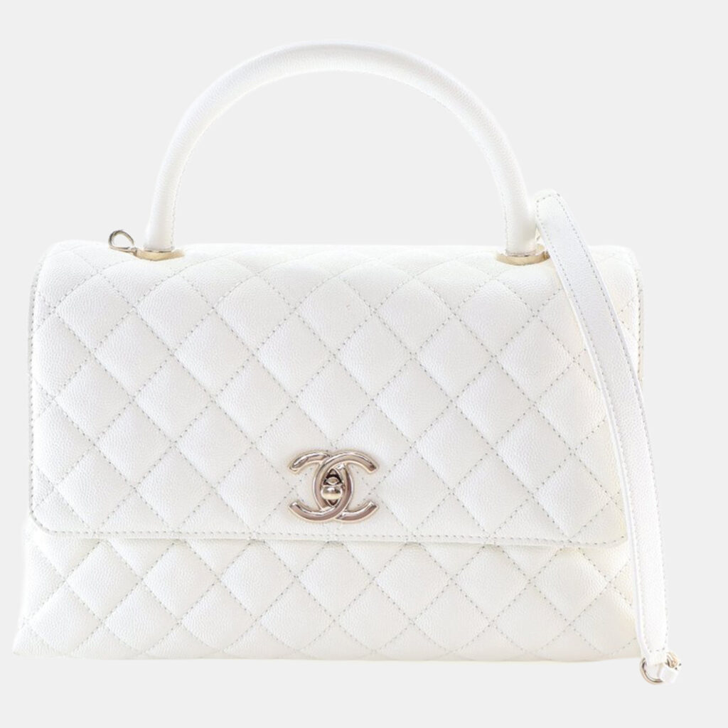 Chanel Medium Caviar Coco Handle Flap Bag Chanel Medium Caviar Coco Handle Flap Bag