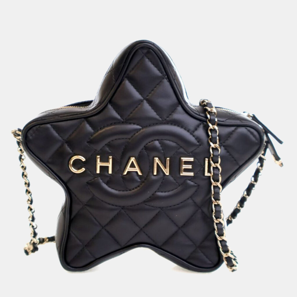 Chanel Lambskin Walk Of Fame Star Crossbody Bag Chanel Lambskin Walk Of Fame Star Crossbody Bag