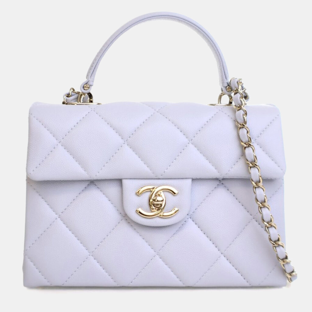 Chanel Small Caviar Retro Twist Top Handle Bag Chanel Small Caviar Retro Twist Top Handle Bag