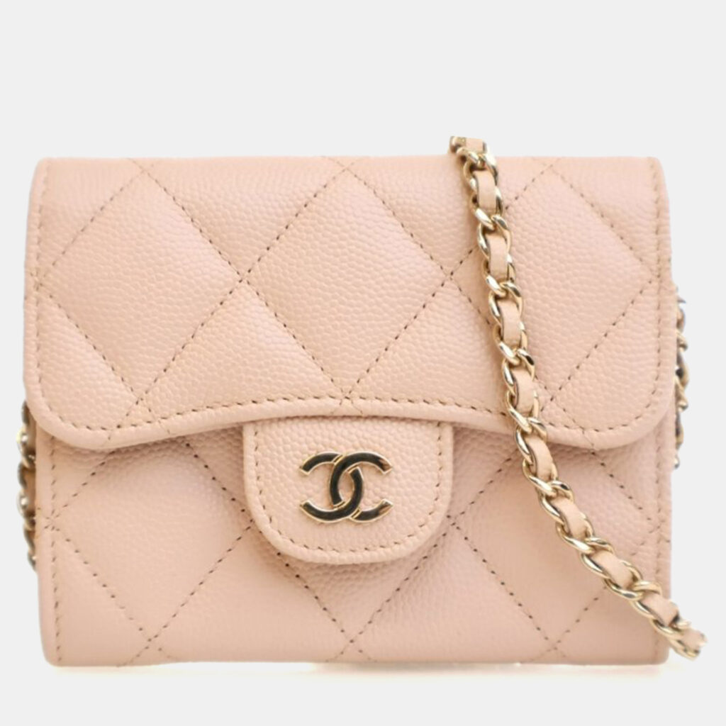 Chanel Caviar Card Holder On Chain Chanel Caviar Card Holder On Chain