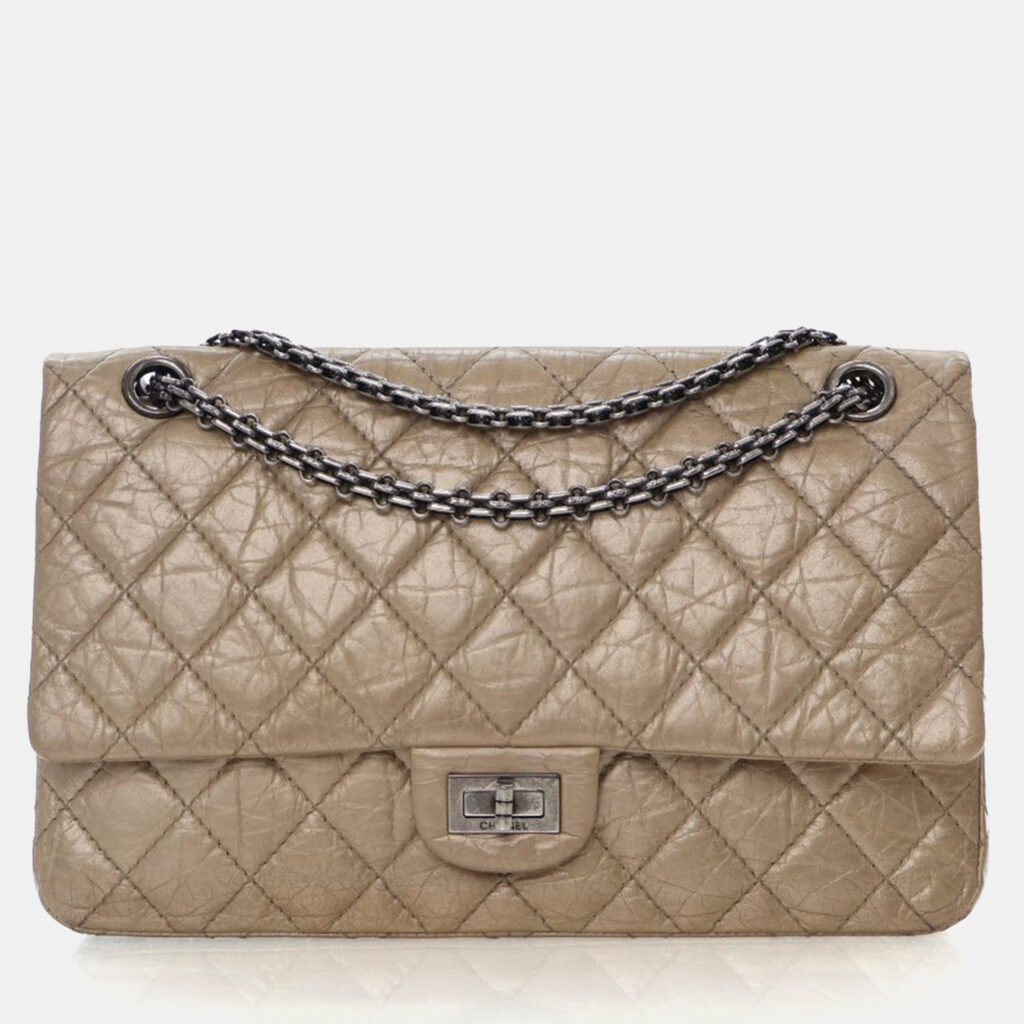Chanel Crinkled Calfskin Reissue 2.55 Double Flap Bag 226