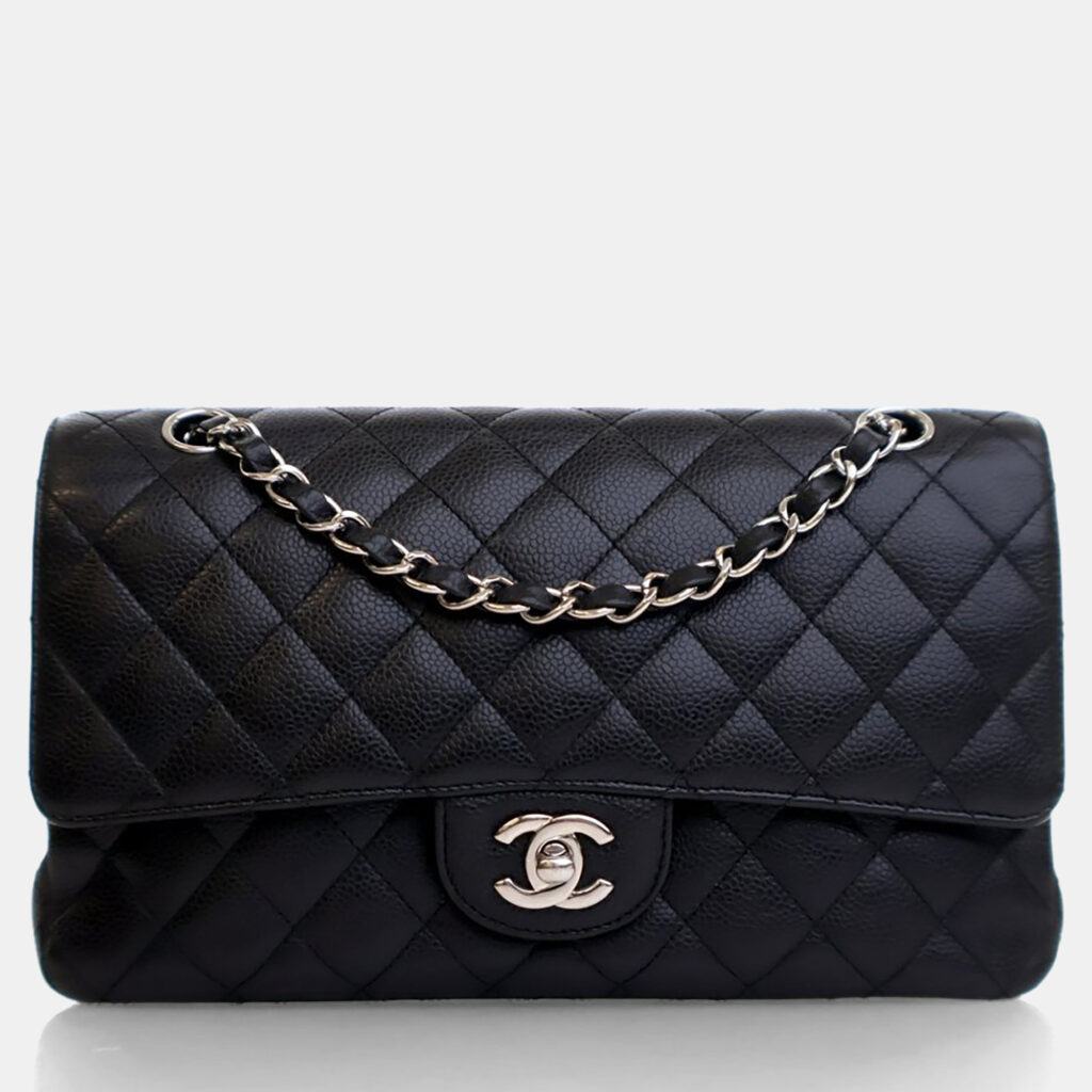Chanel Medium Black Caviar Classic Double Flap Bag