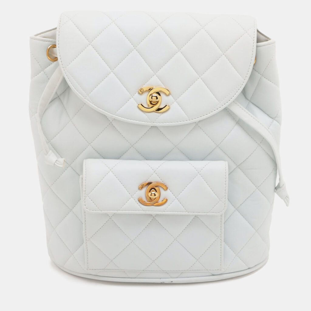 Chanel Duma Quilted Medium Lambskin Leather Backpack Chanel Duma Quilted Medium Lambskin Leather Backpack