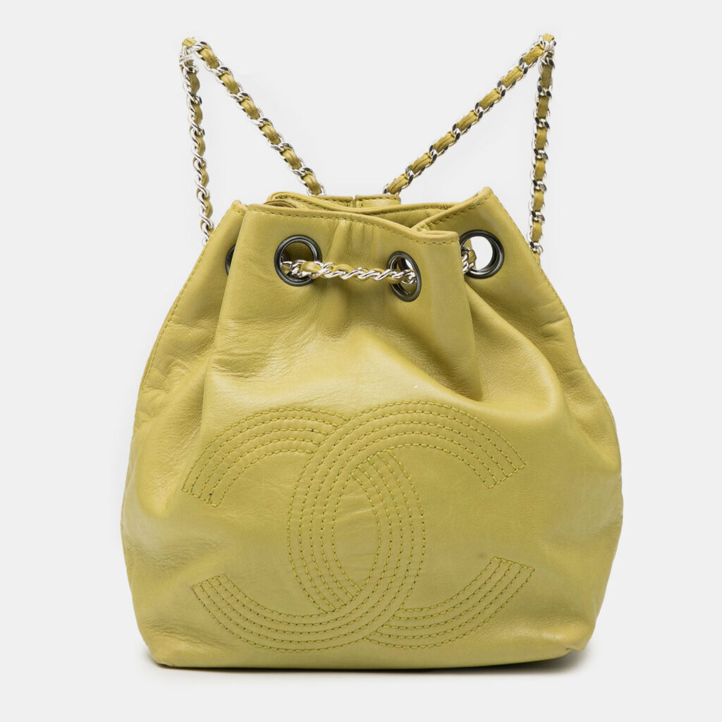 luxury-women-chanel-used-travel-p1243175-007-1.jpg CC Lambskin Drawstring Backpack