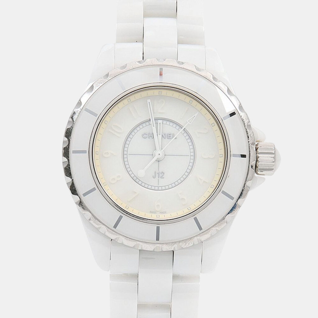 Chanel J12 H3442 Quartz Ceramic Stainless Steel Womens Wristwatch 34 mm Chanel J12 H3442 Quartz Ceramic Stainless Steel Womens Wristwatch 34 mm
