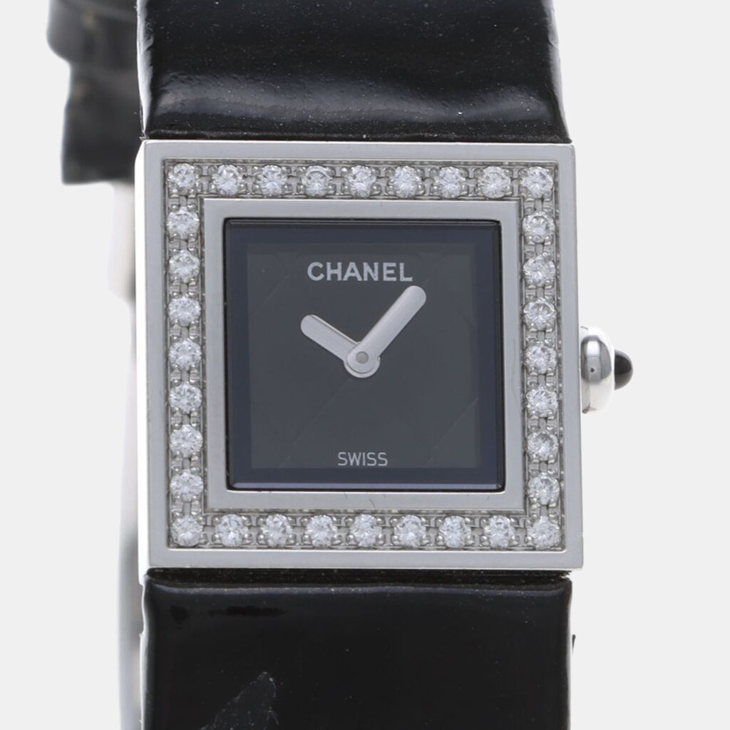 Chanel Matelasse Diamond Quartz Stainless Steel Women's Wristwatch 19 mm Chanel Matelasse Diamond Quartz Stainless Steel Women's Wristwatch 19 mm