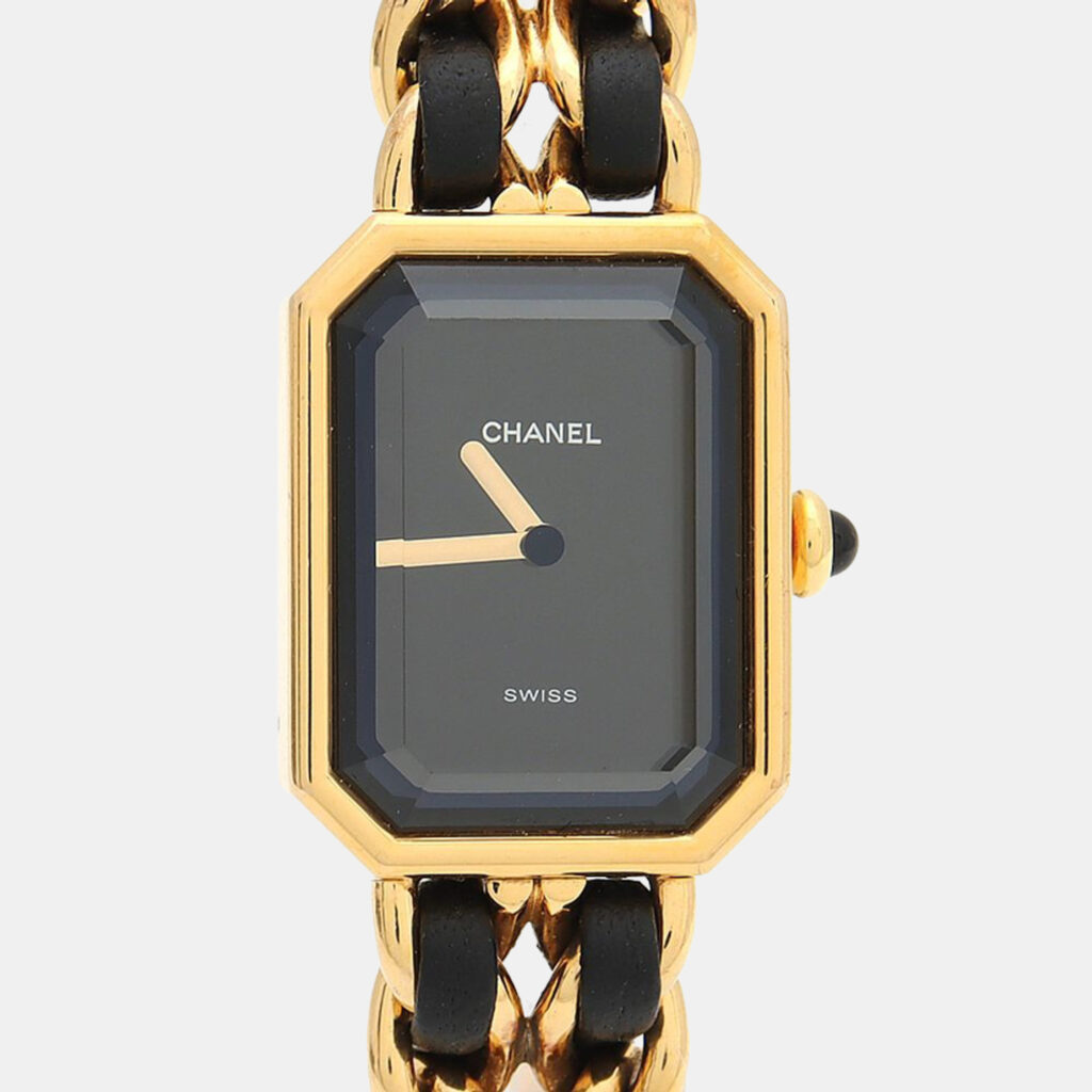 Chanel Premiere Quartz Gold-Plated Stainless Steel Women's Wristwatch 20 x 26 mm Chanel Premiere Quartz Gold-Plated Stainless Steel Women's Wristwatch 20 x 26 mm