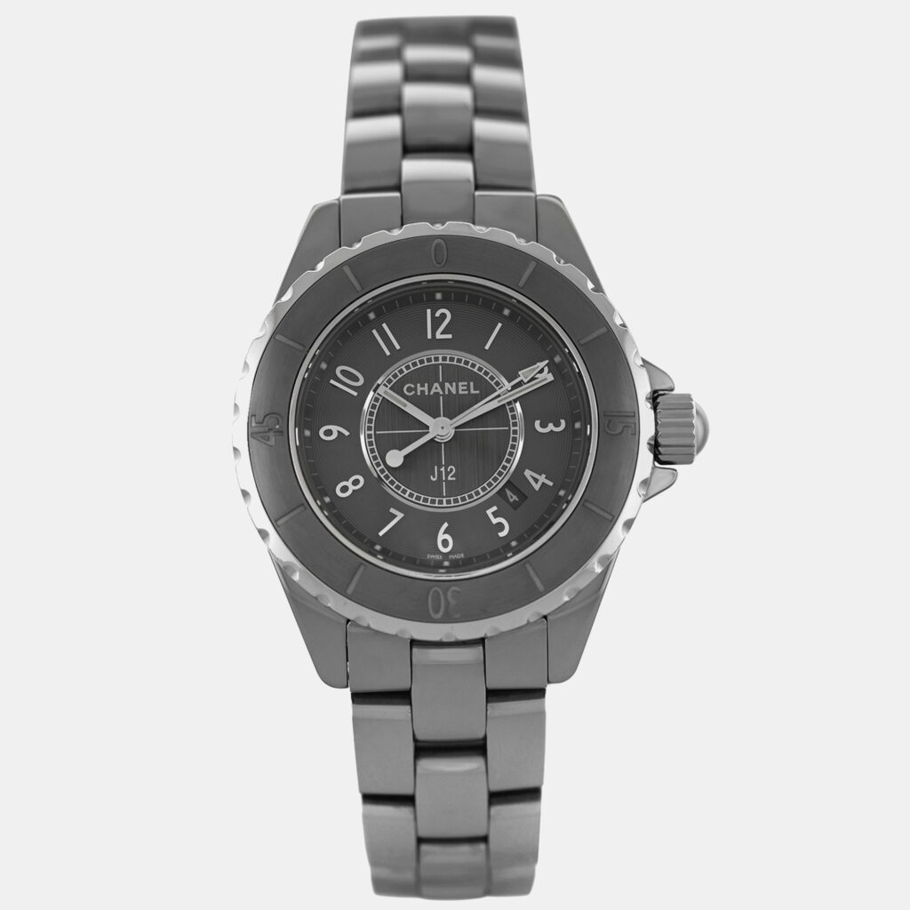 Chanel J12 H2978 Quartz Grey Ceramic Stainless Steel Women's Wristwatch 33 mm Chanel J12 H2978 Quartz Grey Ceramic Stainless Steel Women's Wristwatch 33 mm