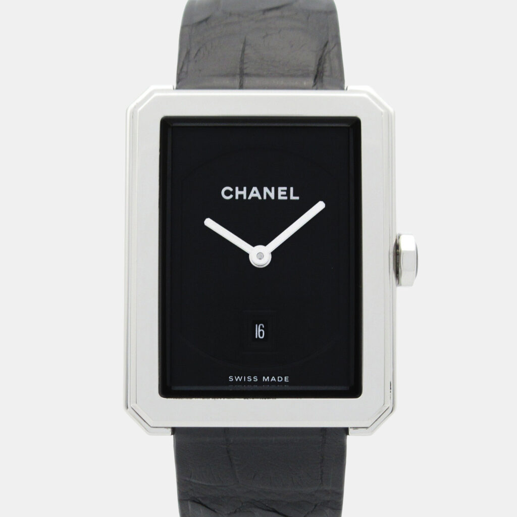 Chanel Boy-Friend H6585 Quartz Black Stainless Steel Women's Wristwatch 27 mm Chanel Boy-Friend H6585 Quartz Black Stainless Steel Women's Wristwatch 27 mm
