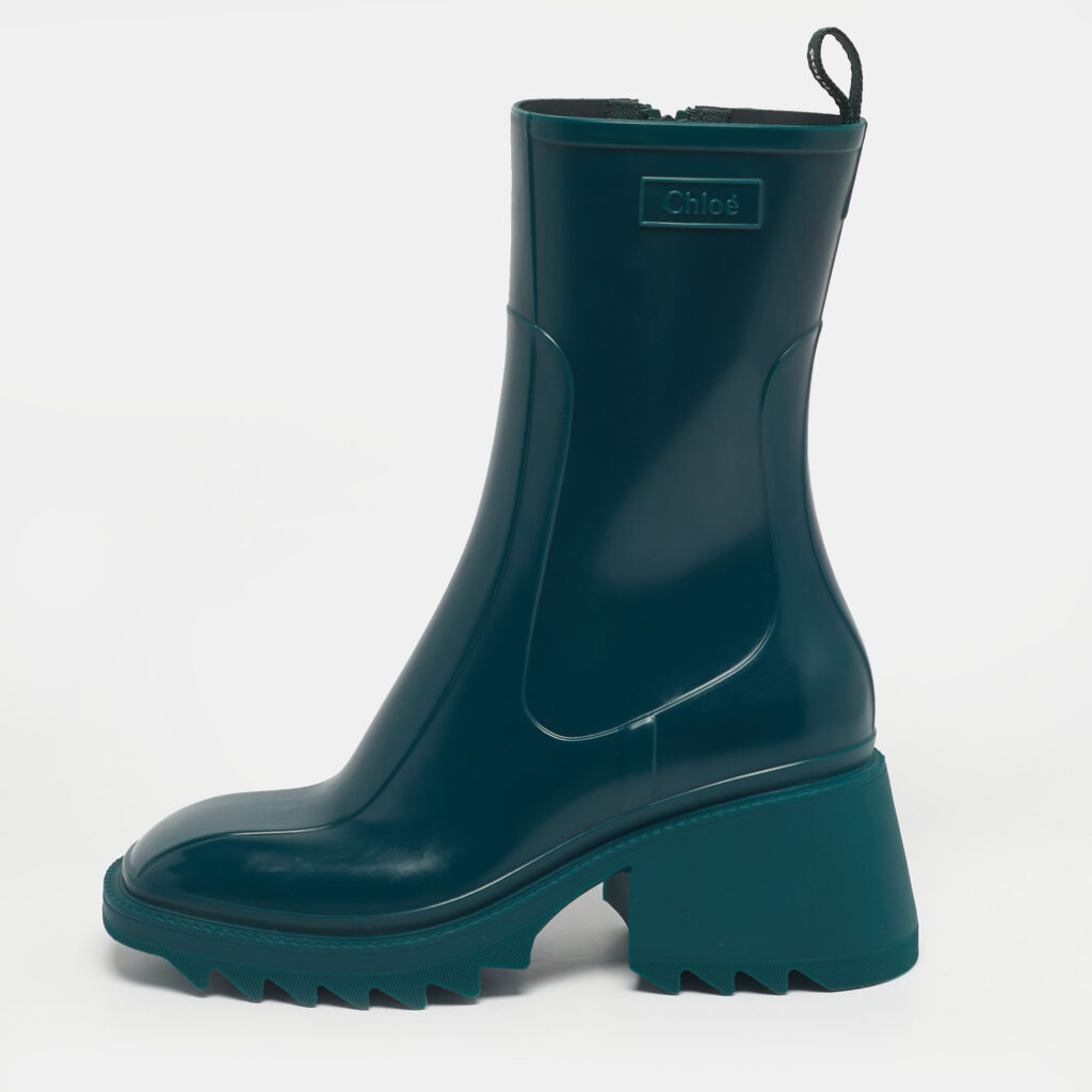 Chloé Green Rubber Betty Rain Boots Size 41 Chloé Green Rubber Betty Rain Boots Size 41