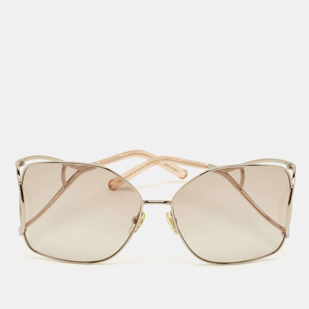 Chloé Gold Gradient CE135S Jackson Oversized Sunglasses Chloé Gold Gradient CE135S Jackson Oversized Sunglasses